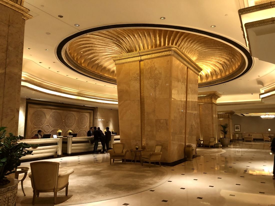 Palace hotel interior in Abu Dhabi